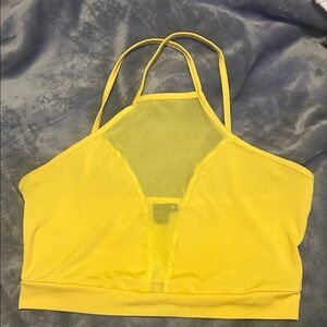 Yellow Women's cropped Top